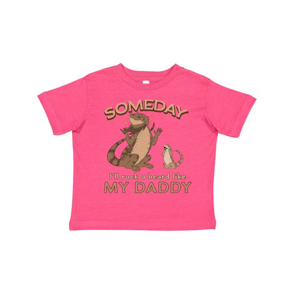 Inktastic Someday I'll Rock A Beard Like My Daddy-Bearded Dragons Boys or Girls Toddler T-Shirt
