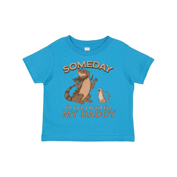 Inktastic Someday I'll Rock A Beard Like My Daddy-Bearded Dragons Boys or Girls Toddler T-Shirt