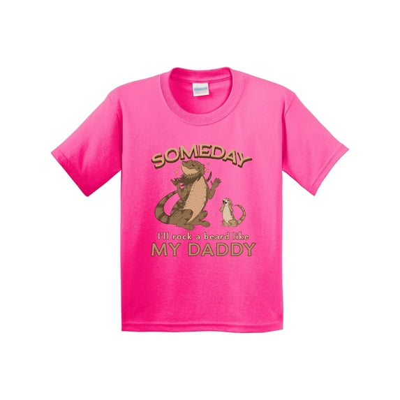 Inktastic Someday I'll Rock a Beard Like My Daddy-bearded Dragons Youth T-Shirt