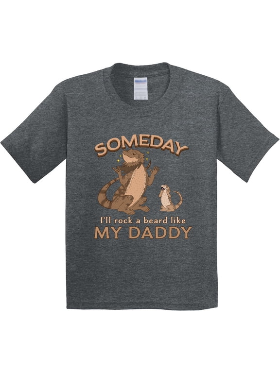 Someday I'll Rock a Beard Like My Daddy-bearded Dragons Youth T-Shirt
