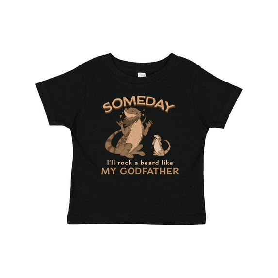 Inktastic Someday I'll Rock a Beard Like My Godfather-bearded Dragons Boys or Girls Baby T-Shirt