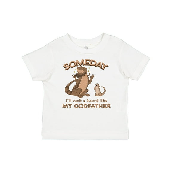 Inktastic Someday I'll Rock a Beard Like My Godfather-bearded Dragons Boys or Girls Baby T-Shirt