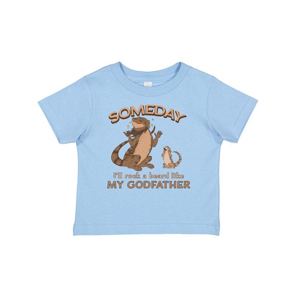 Inktastic Someday I'll Rock a Beard Like My Godfather-bearded Dragons Boys or Girls Baby T-Shirt