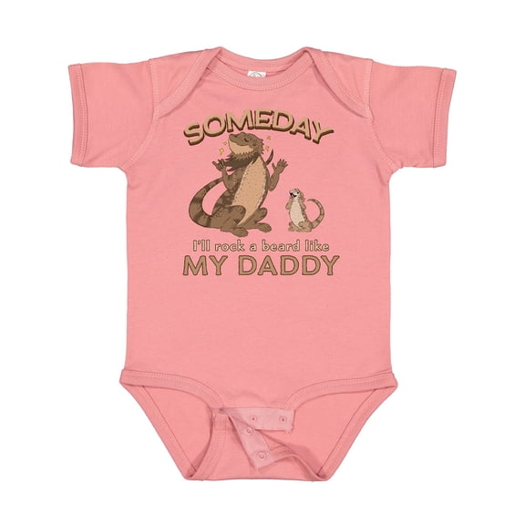 Inktastic Someday I'll Rock a Beard Like My Daddy-bearded Dragons Boys or Girls Baby Bodysuit