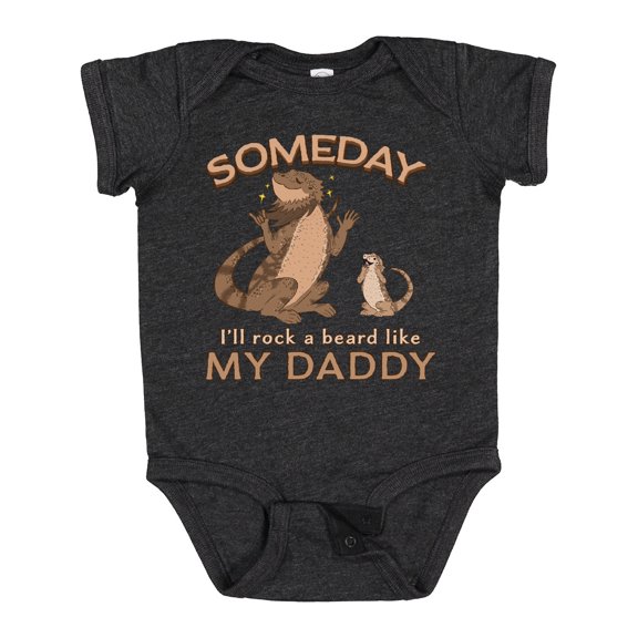 Inktastic Someday I'll Rock a Beard Like My Daddy-bearded Dragons Boys or Girls Baby Bodysuit