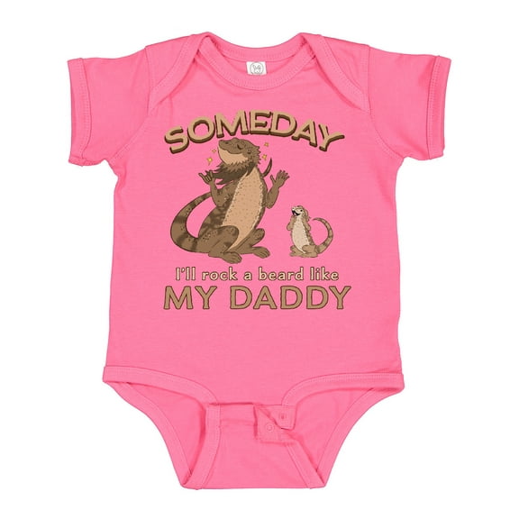 Inktastic Someday I'll Rock a Beard Like My Daddy-bearded Dragons Boys or Girls Baby Bodysuit