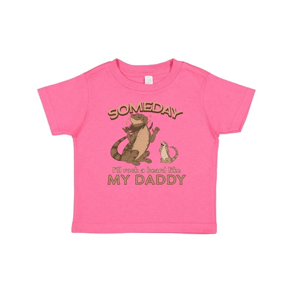 Inktastic Someday I'll Rock a Beard Like My Daddy-bearded Dragons Boys or Girls Baby T-Shirt