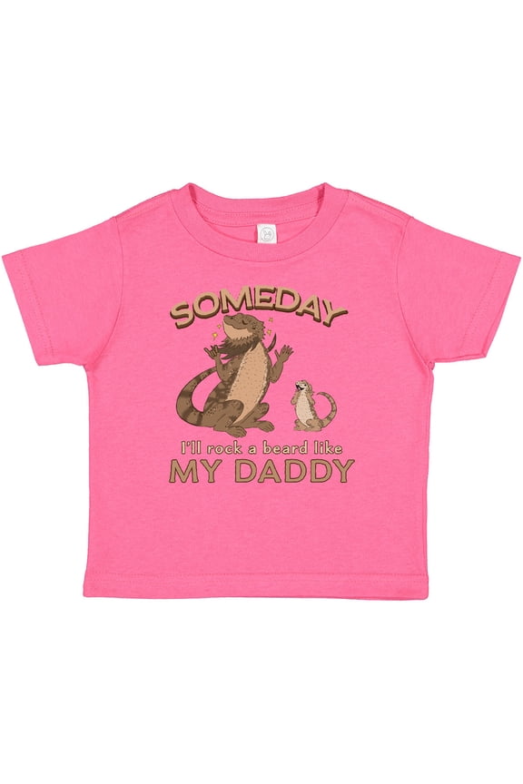Someday I'll Rock a Beard Like My Daddy-bearded Dragons Boys or Girls Baby T-Shirt