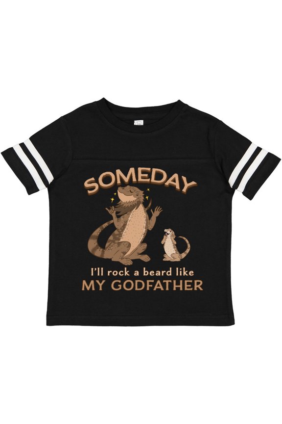 Someday I'll Rock a Beard Like My Godfather-Bearded Dragons Boys or Girls Toddler T-Shirt