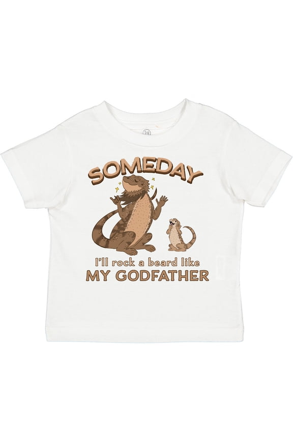 Someday I'll Rock a Beard Like My Godfather-Bearded Dragons Boys or Girls Toddler T-Shirt