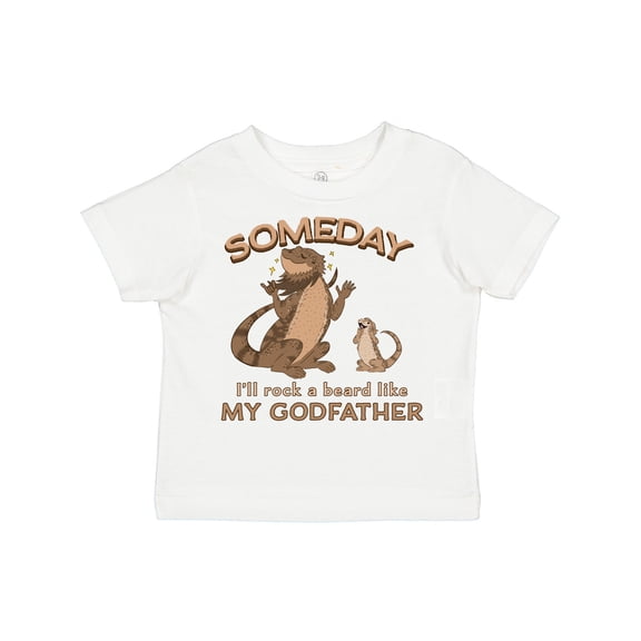 Inktastic Someday I'll Rock a Beard Like My Godfather-Bearded Dragons Boys or Girls Toddler T-Shirt