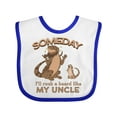 thumbnail image 1 of Inktastic Someday I'll Rock a Beard Like My Uncle-bearded Dragons Boys or Girls Baby Bib, 1 of 4