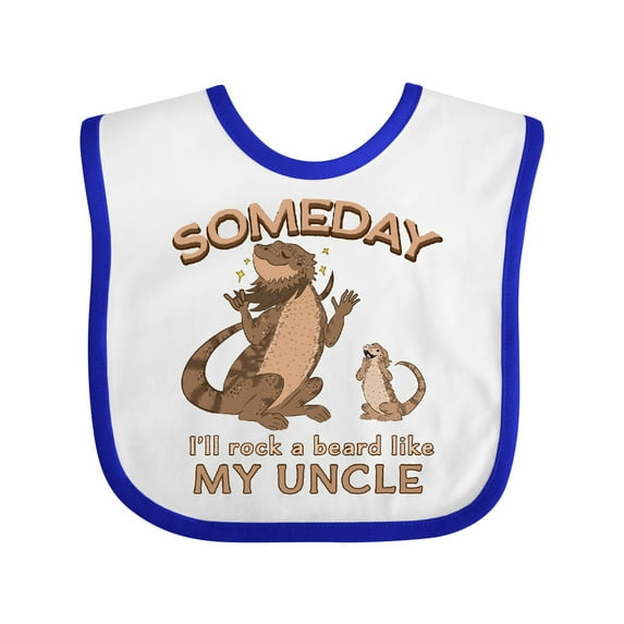 Inktastic Someday I'll Rock a Beard Like My Uncle-bearded Dragons Boys or Girls Baby Bib