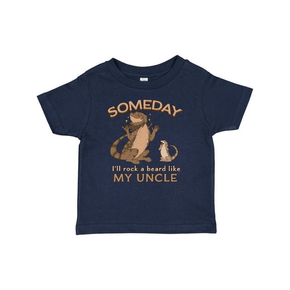 Inktastic Someday I'll Rock a Beard Like My Uncle-bearded Dragons Boys or Girls Baby T-Shirt