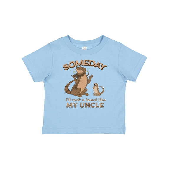 Inktastic Someday I'll Rock a Beard Like My Uncle-bearded Dragons Boys or Girls Baby T-Shirt