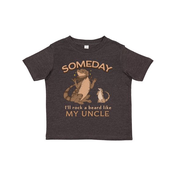 Inktastic Someday I'll Rock a Beard Like My Uncle-Bearded Dragons Boys or Girls Toddler T-Shirt