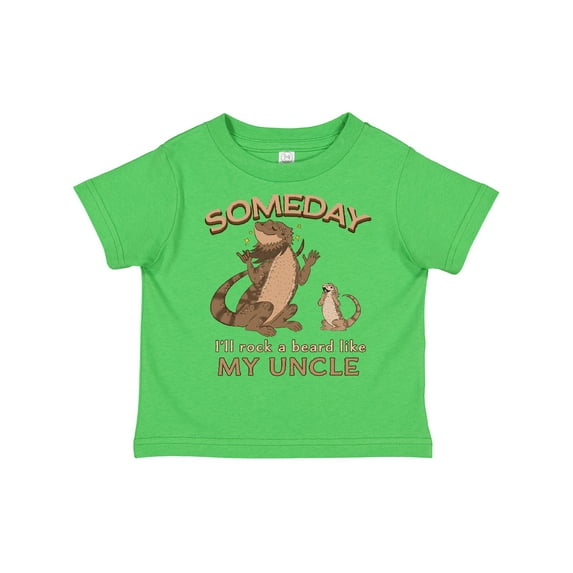 Inktastic Someday I'll Rock a Beard Like My Uncle-Bearded Dragons Boys or Girls Toddler T-Shirt