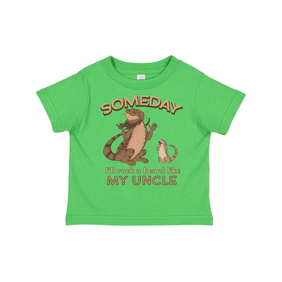 Inktastic Someday I'll Rock a Beard Like My Uncle-Bearded Dragons Boys or Girls Toddler T-Shirt