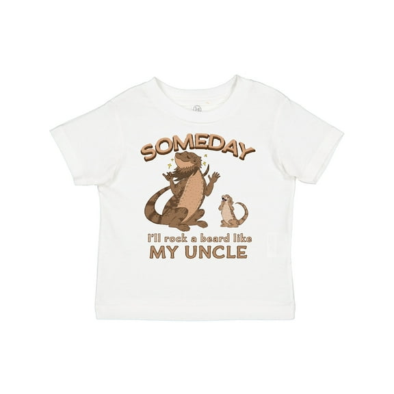 Inktastic Someday I'll Rock a Beard Like My Uncle-Bearded Dragons Boys or Girls Toddler T-Shirt