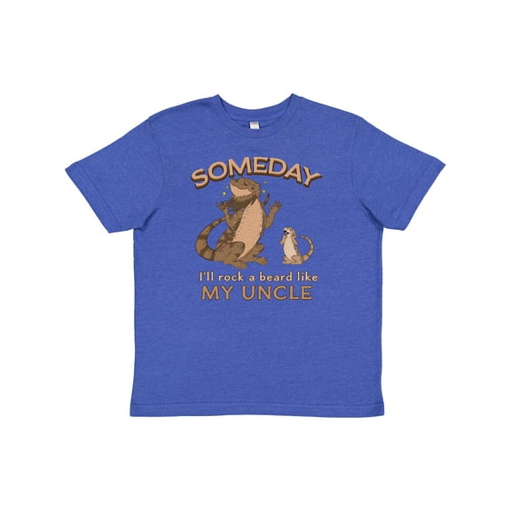 Inktastic Someday I'll Rock a Beard Like My Uncle-Bearded Dragons Youth T-Shirt