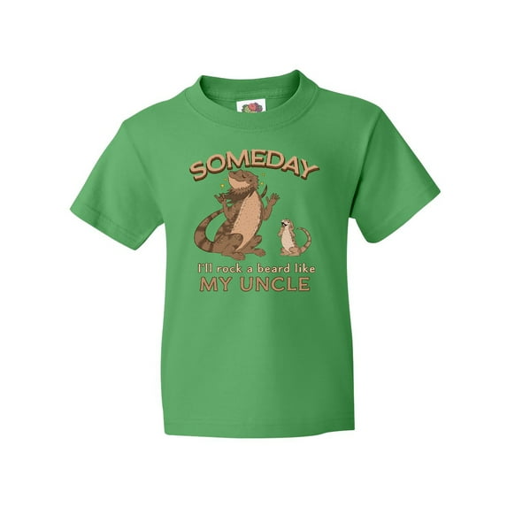 Inktastic Someday I'll Rock a Beard Like My Uncle-Bearded Dragons Youth T-Shirt