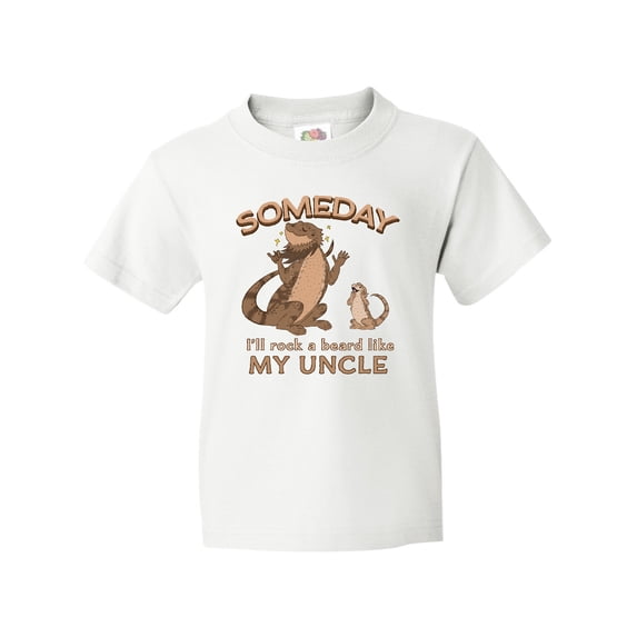Inktastic Someday I'll Rock a Beard Like My Uncle-Bearded Dragons Youth T-Shirt