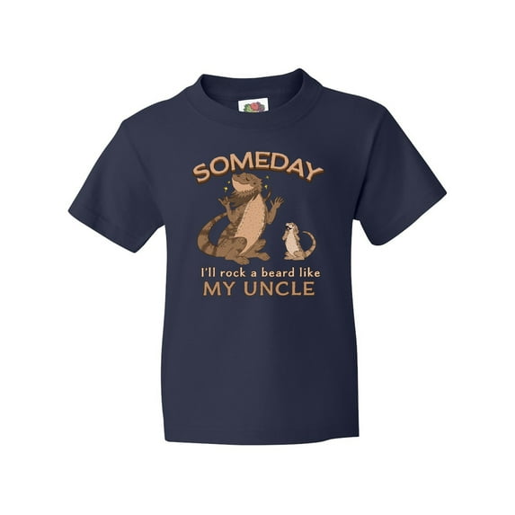 Inktastic Someday I'll Rock a Beard Like My Uncle-Bearded Dragons Youth T-Shirt