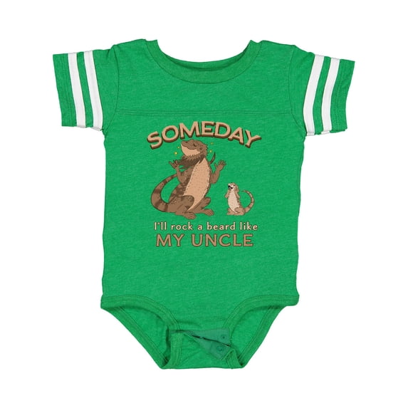 Inktastic Someday I'll Rock a Beard Like My Uncle-bearded Dragons Boys or Girls Baby Bodysuit