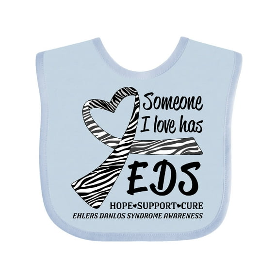 Inktastic Someone I Love Has Eds- Ehlers Danlos Syndrome Boys or Girls Baby Bib