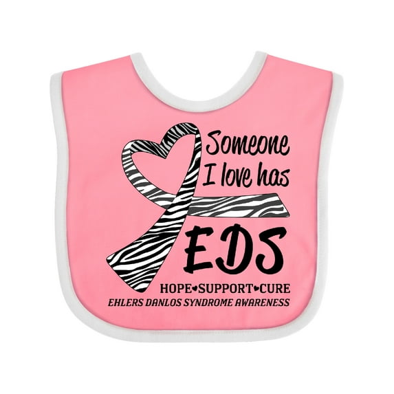 Inktastic Someone I Love Has Eds- Ehlers Danlos Syndrome Boys or Girls Baby Bib