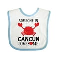 thumbnail image 1 of Inktastic Someone In Cancun Loves Me Boys or Girls Baby Bib, 1 of 4