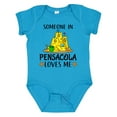 thumbnail image 1 of Inktastic Someone in Pensacola Loves Me Beach Vacation Boys or Girls Baby Bodysuit, 1 of 5
