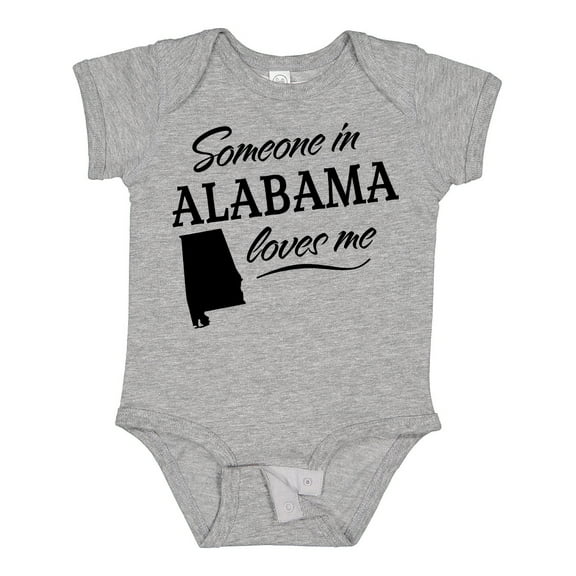 Inktastic Someone in Alabama Loves Me Boys or Girls Baby Bodysuit