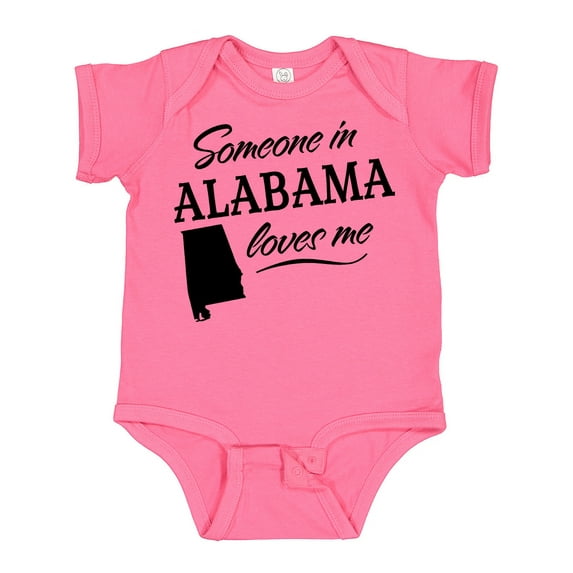 Inktastic Someone in Alabama Loves Me Boys or Girls Baby Bodysuit