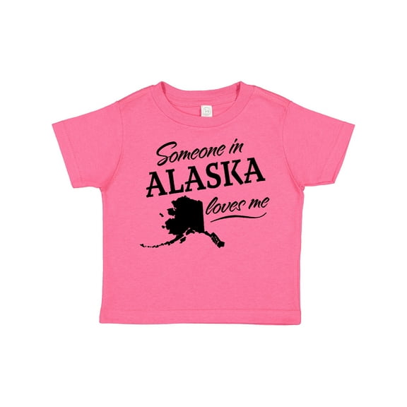 Inktastic Someone in Alaska Loves Me Boys or Girls Toddler T-Shirt
