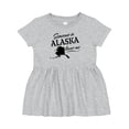 thumbnail image 1 of Inktastic Someone in Alaska Loves Me Girls Baby Dress, 1 of 5