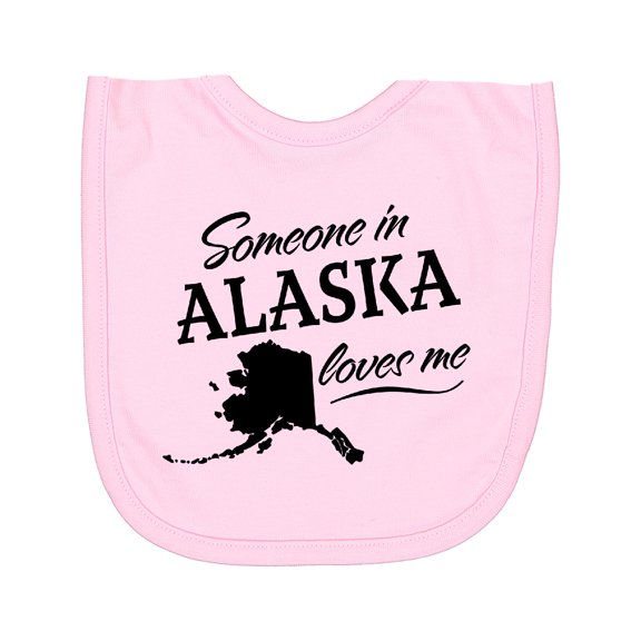 Inktastic Someone in Alaska Loves Me Newborn Bib