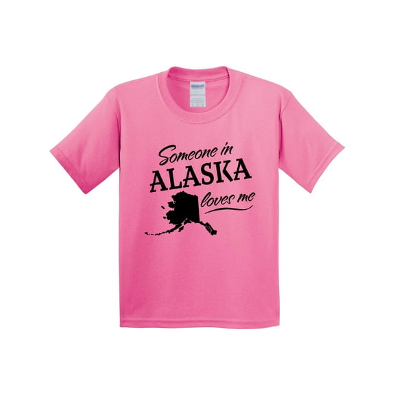 Inktastic Someone in Alaska Loves Me Youth T-Shirt