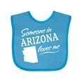 thumbnail image 1 of Inktastic Someone in Arizona Loves Me Boys or Girls Baby Bib, 1 of 4