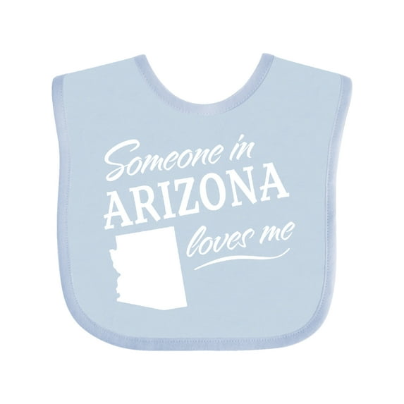 Inktastic Someone in Arizona Loves Me Boys or Girls Baby Bib