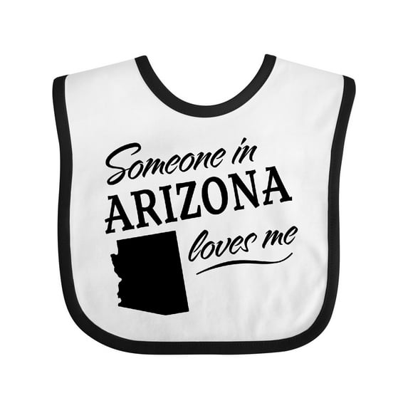 Inktastic Someone in Arizona Loves Me Boys or Girls Baby Bib