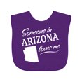 thumbnail image 1 of Inktastic Someone in Arizona Loves Me Boys or Girls Baby Bib, 1 of 4