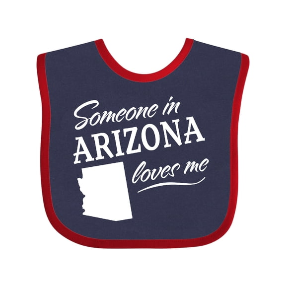 Inktastic Someone in Arizona Loves Me Boys or Girls Baby Bib