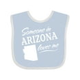 thumbnail image 1 of Inktastic Someone in Arizona Loves Me Boys or Girls Baby Bib, 1 of 4