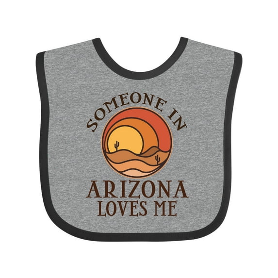 Inktastic Someone in Arizona Loves Me Boys or Girls Baby Bib