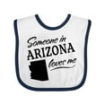 thumbnail image 1 of Inktastic Someone in Arizona Loves Me Boys or Girls Baby Bib, 1 of 4