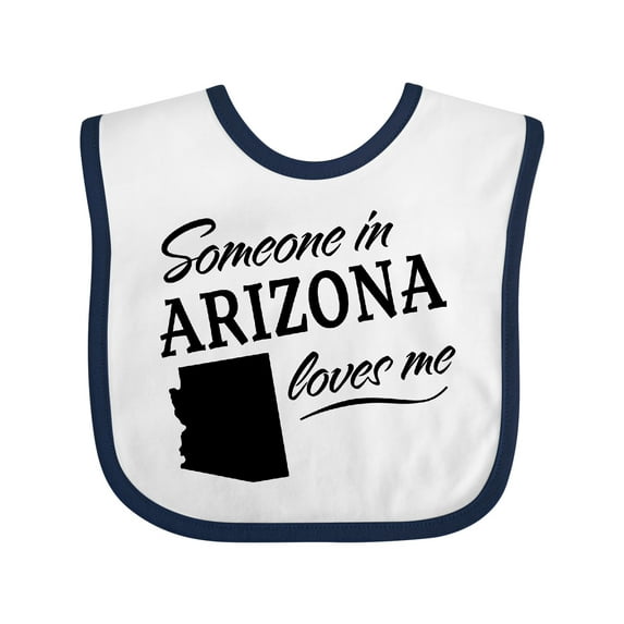 Inktastic Someone in Arizona Loves Me Boys or Girls Baby Bib
