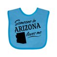 thumbnail image 1 of Inktastic Someone in Arizona Loves Me Boys or Girls Baby Bib, 1 of 4