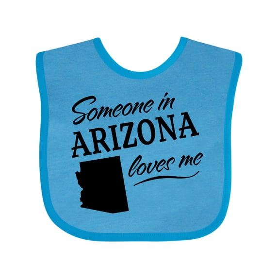 Inktastic Someone in Arizona Loves Me Boys or Girls Baby Bib