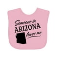 thumbnail image 1 of Inktastic Someone in Arizona Loves Me Boys or Girls Baby Bib, 1 of 4